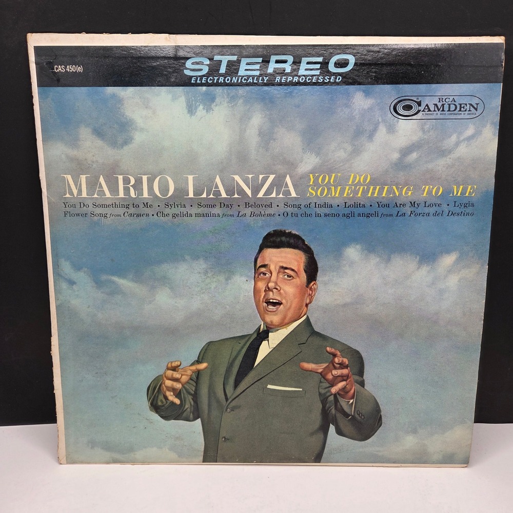 Mario Lanza Vinyl Record You Do Something To Me CAS-450(e) RCA Camden Stereo LP